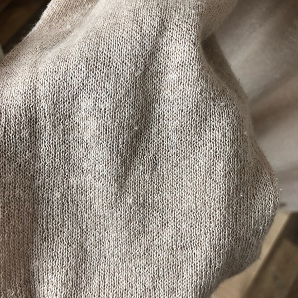 Halogen Lightweight Linen Blend Beige Cardigan Size: S - Picture 6 of 10